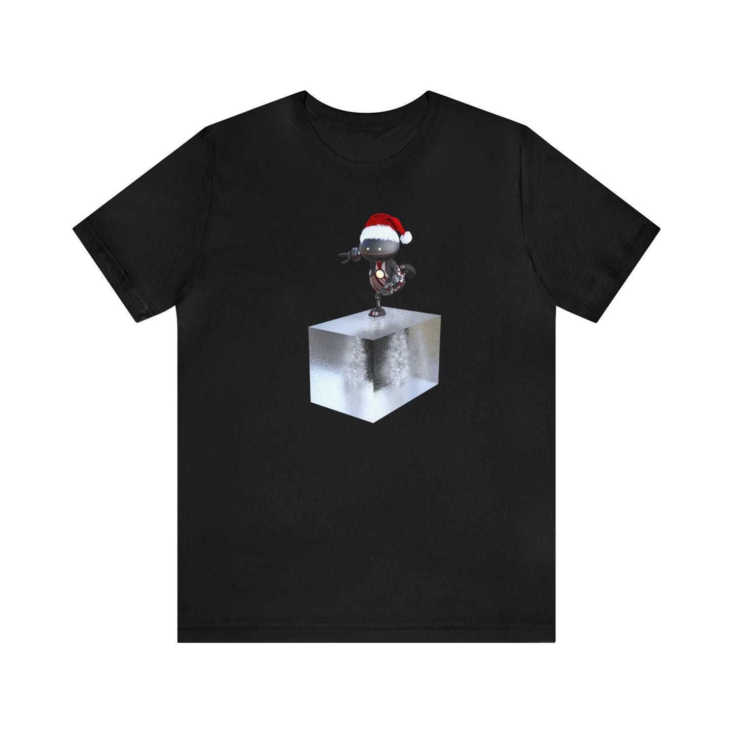 Robot Santa Skating on a Block of Ice Shirt, Christmas Shirt, Xmas Shirt, Holiday Shirt, Merry Shirt, Festive Shirt, Christmas Gift, WinterT