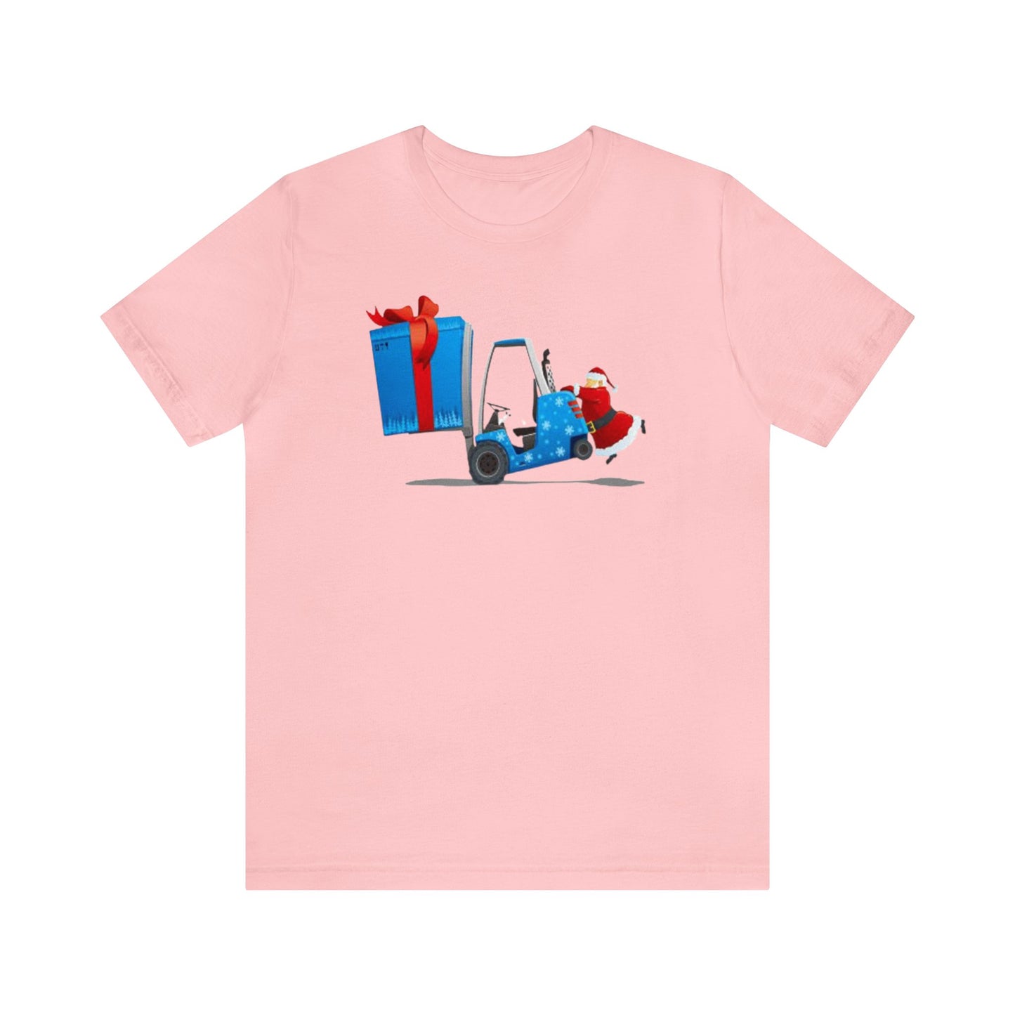 Forklift Santa With Present Shirt, Big Present , Santa Claus Shirt, Christmas Shirt, Xmas Shirt, Holiday Shirt, Merry Shirt, Festive Shirt