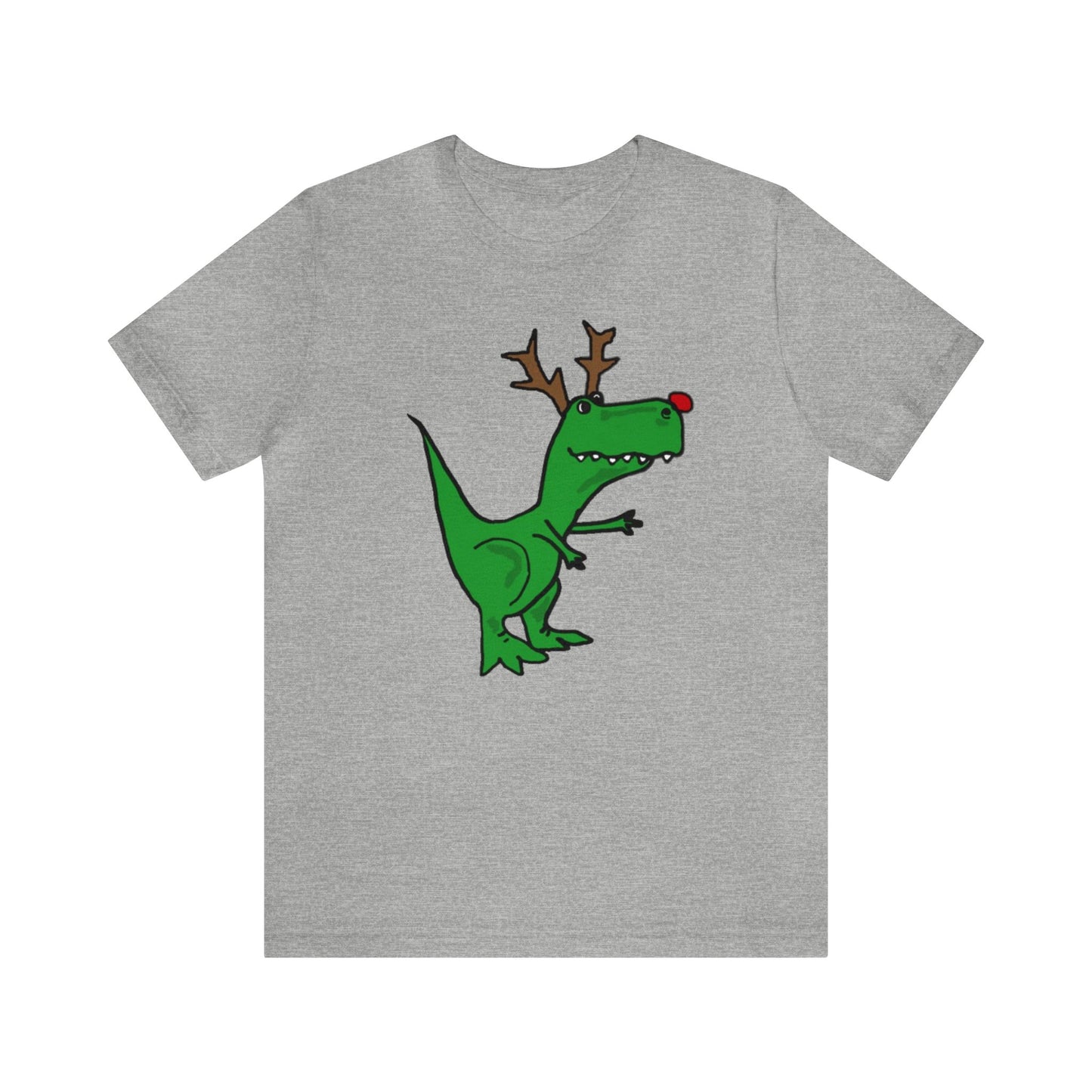 Tyrannosaurus With Antler Christmas Shirt, Rudolph T-Rex Christmas Shirt, Dinosaur Christmas Shirt, Funny Christmas Sweater, Holiday Sweater