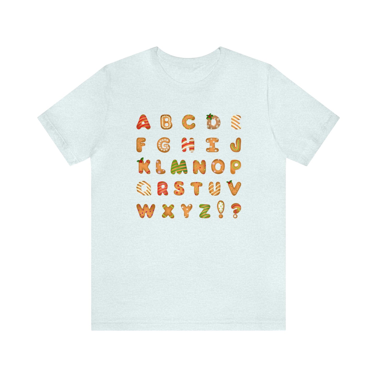 Alphabet Cookies Shirt, ABC Christmas Shirt, Teacher Alphabet Xmas Gift, Holiday, Ugly, Xmas, Christmas Sweatshirt, Xmas T, ABC Cookie Shirt