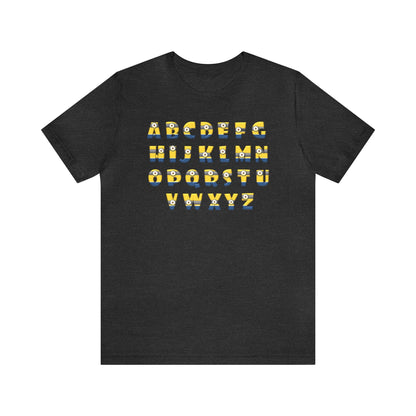 Minion Alphabet Shirt, School Shirt, Alphabet Shirt, Back to School, Teacher Shirts, Teacher Gift, Elementary, Kindergarten, 1st grade