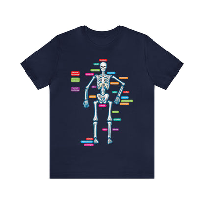 Labeled Skeleton Shirt, Anatomy Shirt, Science Teacher Shirt, Skeleton Shirt, Radiology Shirt, X-Ray Shirt, Science Lover Gift, Nerd Gift