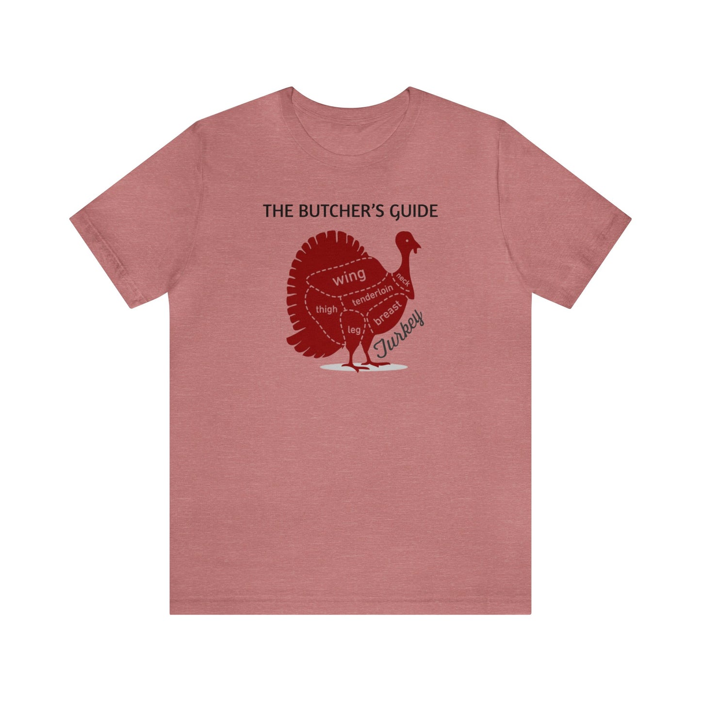 The Butcher's Guide Cuts Of Turkey Shirt, Thanksgiving Shirt, Thanksgiving Gifts, Fall Turkey Shirt, Turkey Cuts Shirt, Turkey Chef Shirt