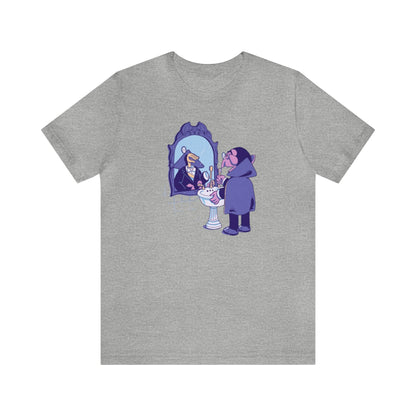 Count Von Count looking In bathroom Mirror Shirt, The Count Sesame Shirt, Count Dracula Shirt, Sesame Vampire Shirt, Funny Halloween Shirt,