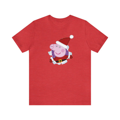 Peppa Santa Shirt, Christmas Peppa Pig Shirt, Christmas Shirt, Xmas Shirt, Holiday Shirt, Merry Shirt, Festive Shirt, Merry Christmas Shirt