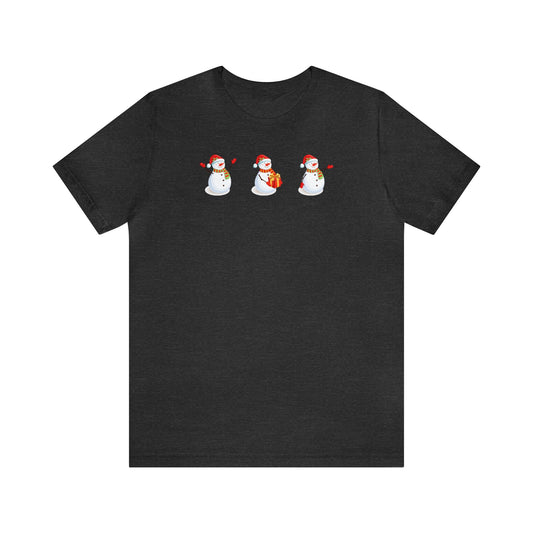 Three Snowmen Shirt, Snowman Shirt, Christmas Shirt, Xmas Shirt, Holiday Shirt, Merry Shirt, Festive Shirt, Merry Christmas Tee, Christmas T