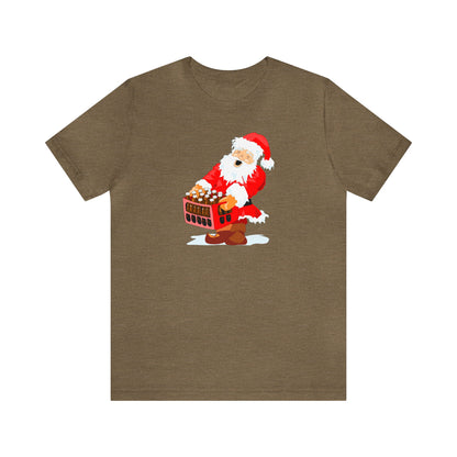 Santa Carrying Case of Wine Shirt, Santa Claus Shirt, Christmas Shirt, Xmas Shirt, Holiday Shirt, Merry Shirt, Festive Tee, Merry Christmas