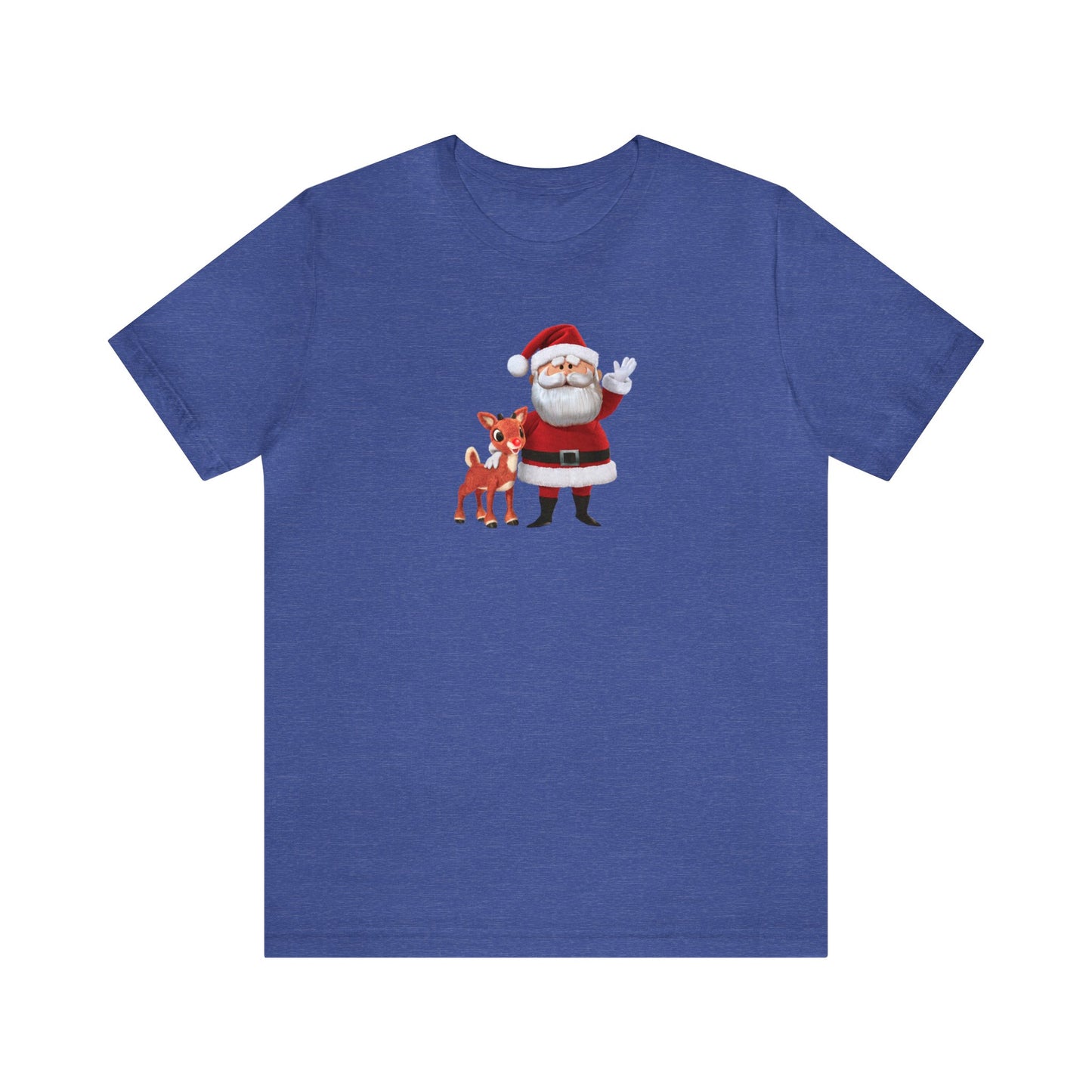 Rudolph and Santa Shirt, Reindeer Shirt, Santa Shirt, Christmas Shirt, Xmas Shirt, Holiday Shirt, Merry Shirt, Festive Shirt, Christmas Tee