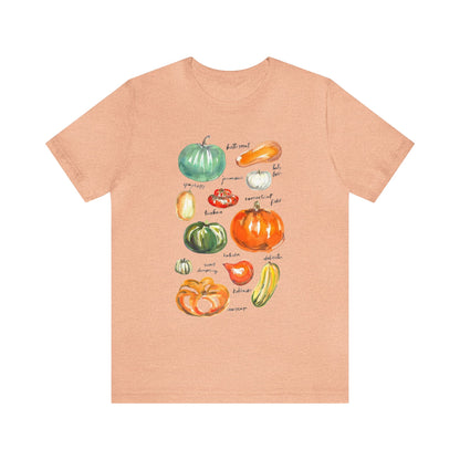 Squash Variety Shirt, Thanksgiving Fall Shirt, Cottagecore Shirt, Squash and Gourd Shirt, Gardener & Plant Lover Shirt, Autumn Season Shirt