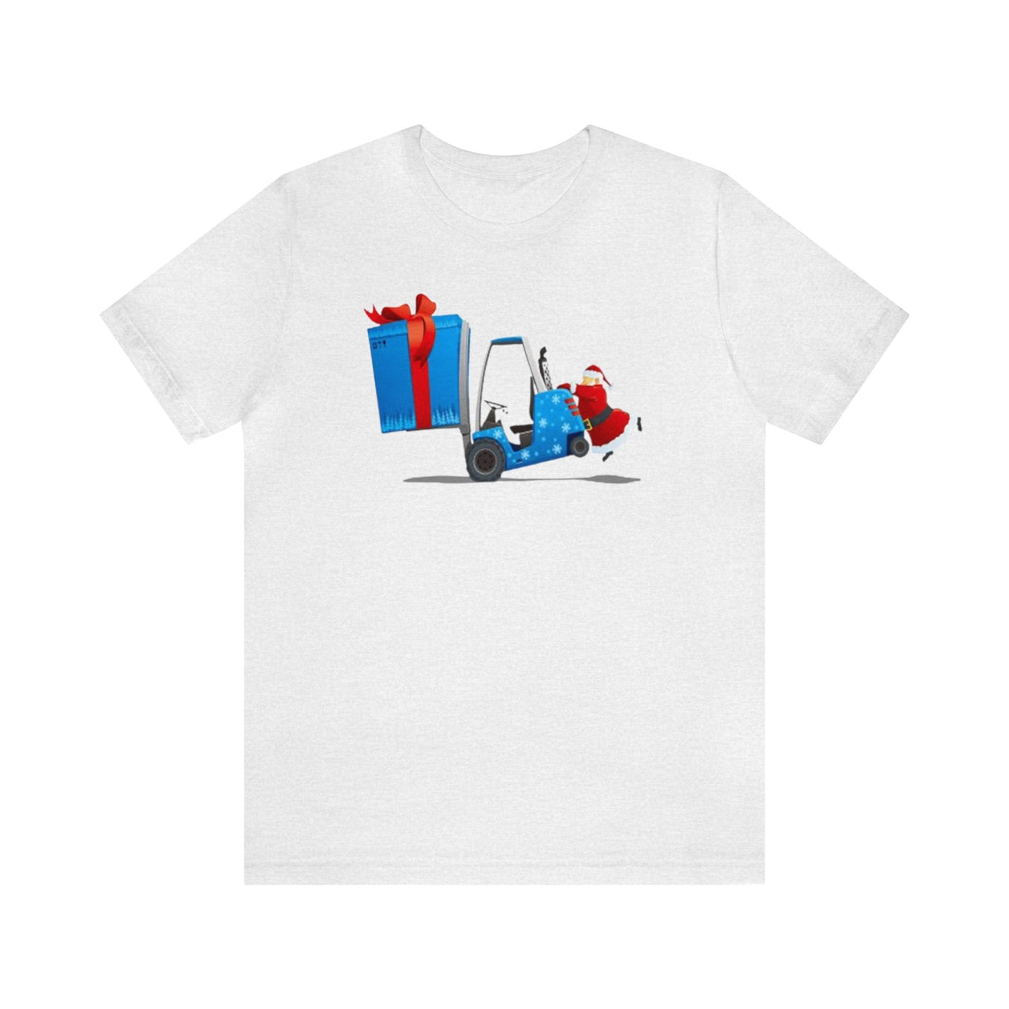 Forklift Santa With Present Shirt, Big Present , Santa Claus Shirt, Christmas Shirt, Xmas Shirt, Holiday Shirt, Merry Shirt, Festive Shirt