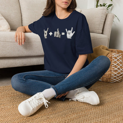 God's Love Equation - ASL Love Equation T-Shirt — Hand Sign Language Graphic Tee