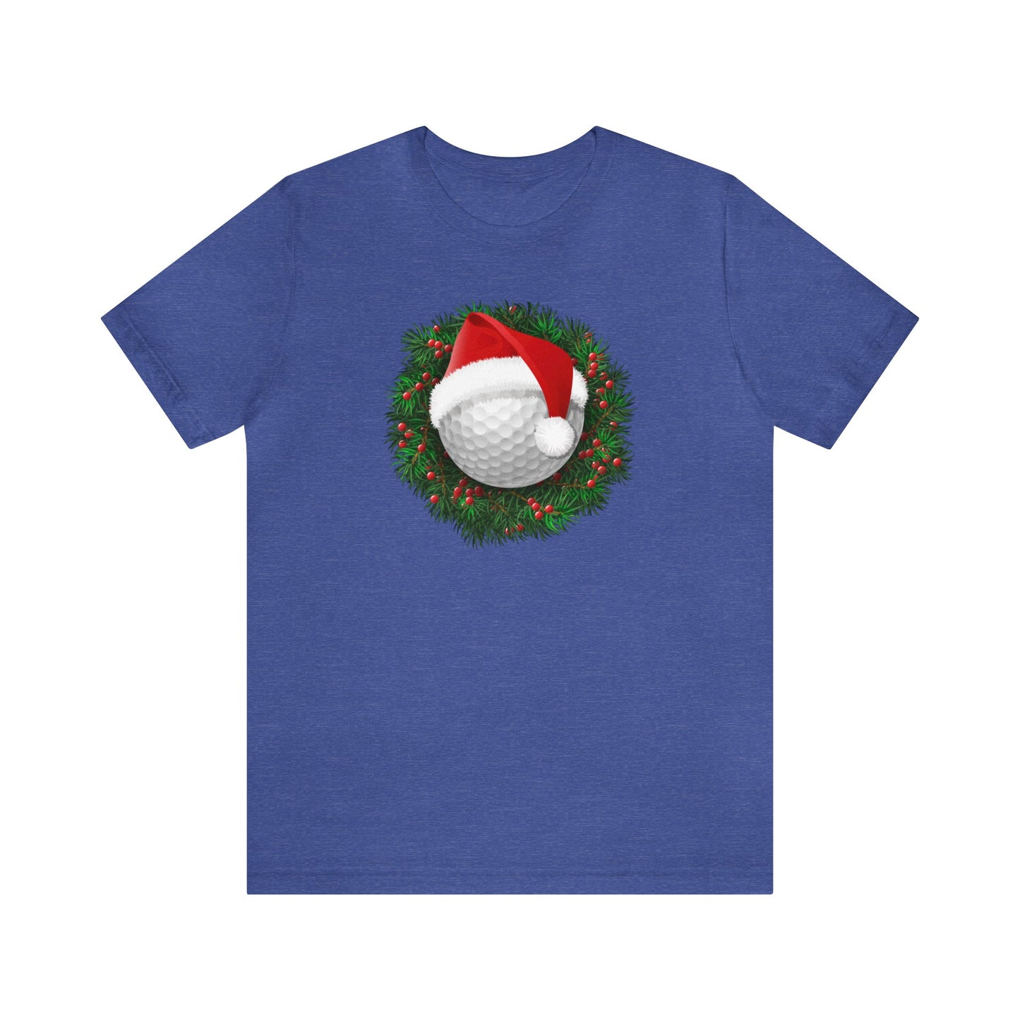 Santa Golf Ball Shirt, Christmas Wreath Shirt, Xmas Shirt, Holiday Shirt, Merry Shirt, Festive Shirt, Merry Christmas Tee, Christmas Gift