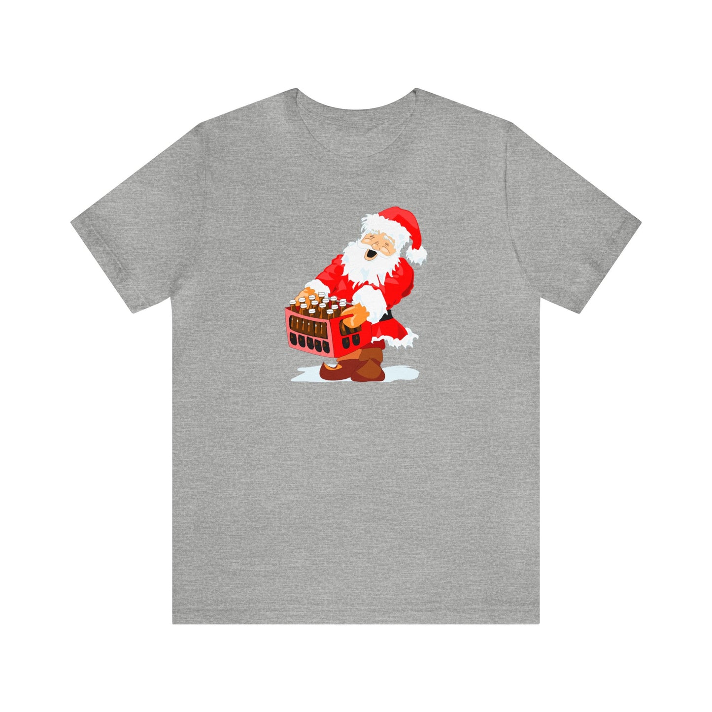 Santa Carrying Case of Wine Shirt, Santa Claus Shirt, Christmas Shirt, Xmas Shirt, Holiday Shirt, Merry Shirt, Festive Tee, Merry Christmas