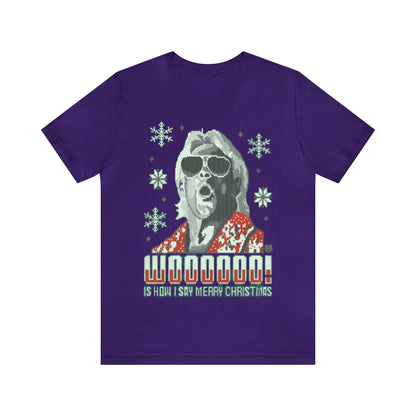 Rick Flair Ugly Christmas Shirt, Woooo, Holiday Sweater, Ugly, Xmas, Funny Christmas, Funny Gift, Christmas Shirt, Ugly Sweater, Sweatshirt