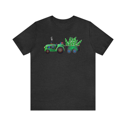 Tractor Pulling Christmas Trees Shirt, Tractor Christmas Shirt, Xmas Shirt, Holiday Shirt, Merry Shirt, Festive Shirt, Merry Christmas Tee