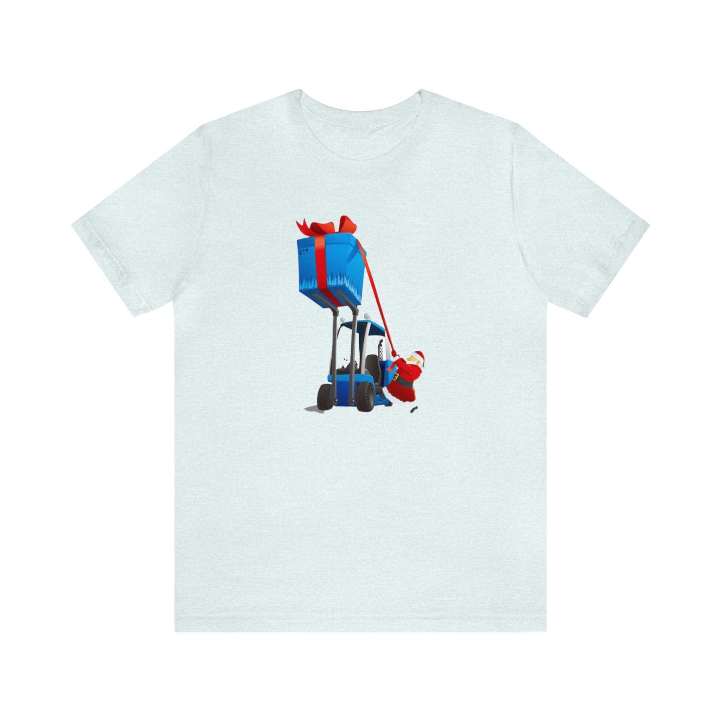 Forklift Santa With Present Shirt, Big Present , Santa Claus Shirt, Christmas Shirt, Xmas Shirt, Holiday Shirt, Merry Shirt, Festive Shirt