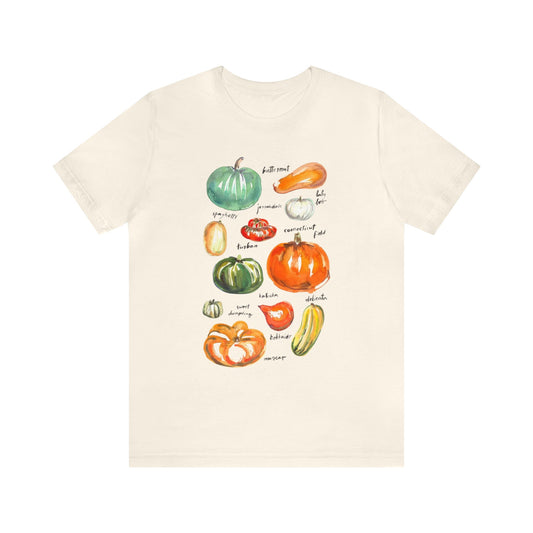 Squash Variety Shirt, Thanksgiving Fall Shirt, Cottagecore Shirt, Squash and Gourd Shirt, Gardener & Plant Lover Shirt, Autumn Season Shirt