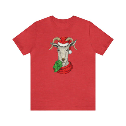 Goat Santa Shirt, Santa Claus Shirt, Christmas Shirt, Xmas Shirt, Holiday Shirt, Merry Shirt, Festive Shirt, Merry Christmas Tee, Goat Lover