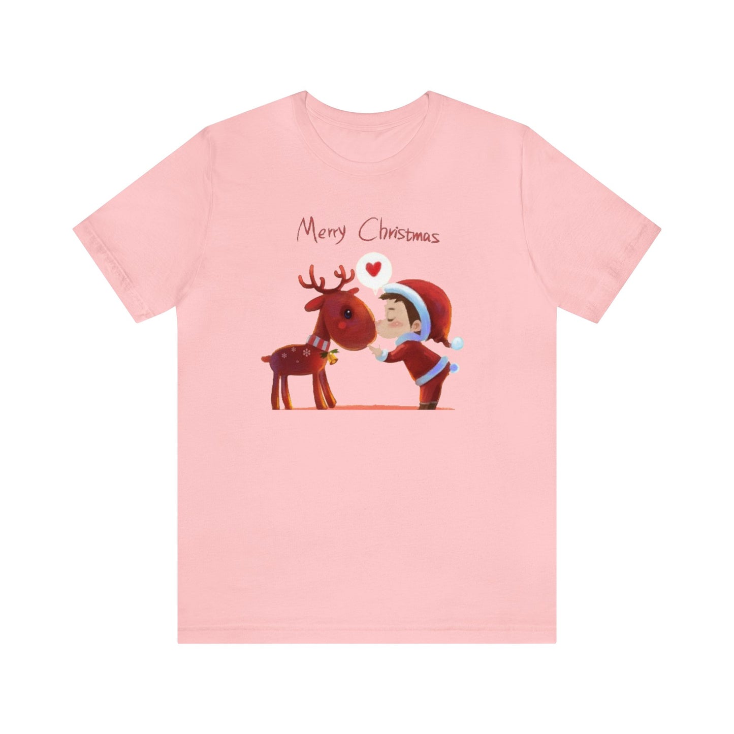 Santa and Reindeer Merry Christmas Shirt, Christmas Shirt, Xmas Shirt, Holiday Shirt, Merry Shirt, Festive Shirt, Merry Christmas Tee