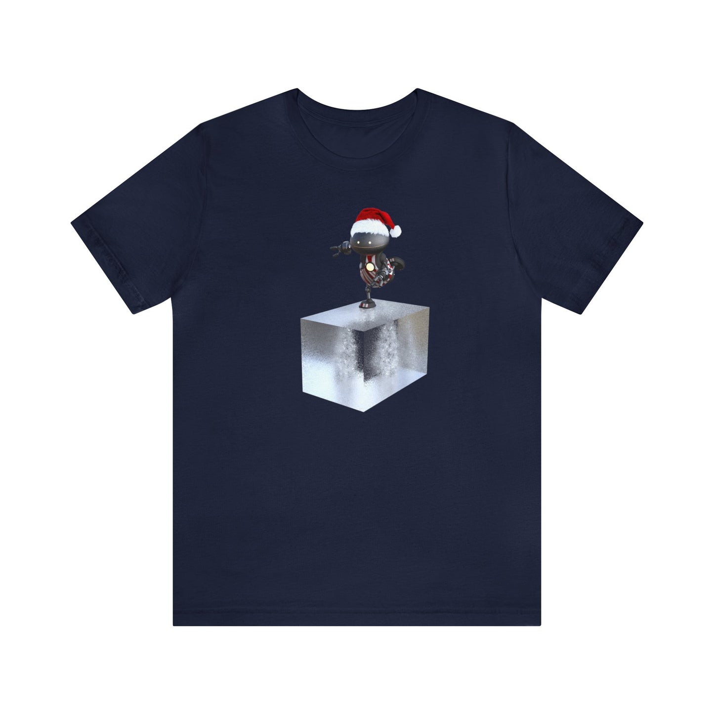 Robot Santa Skating on a Block of Ice Shirt, Christmas Shirt, Xmas Shirt, Holiday Shirt, Merry Shirt, Festive Shirt, Christmas Gift, WinterT