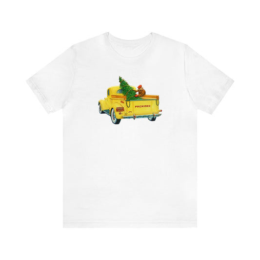 Farm Fresh Christmas Tree Truck Shirt, Vintage Christmas Truck Shirt, Packard Truck Shirt, Xmas Shirt, Holiday Shirt, Merry Shirt, Festive T