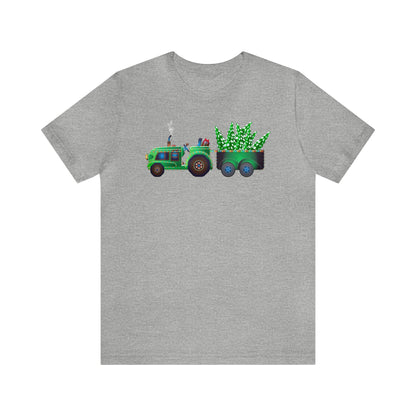 Tractor Pulling Christmas Trees Shirt, Tractor Christmas Shirt, Xmas Shirt, Holiday Shirt, Merry Shirt, Festive Shirt, Merry Christmas Tee