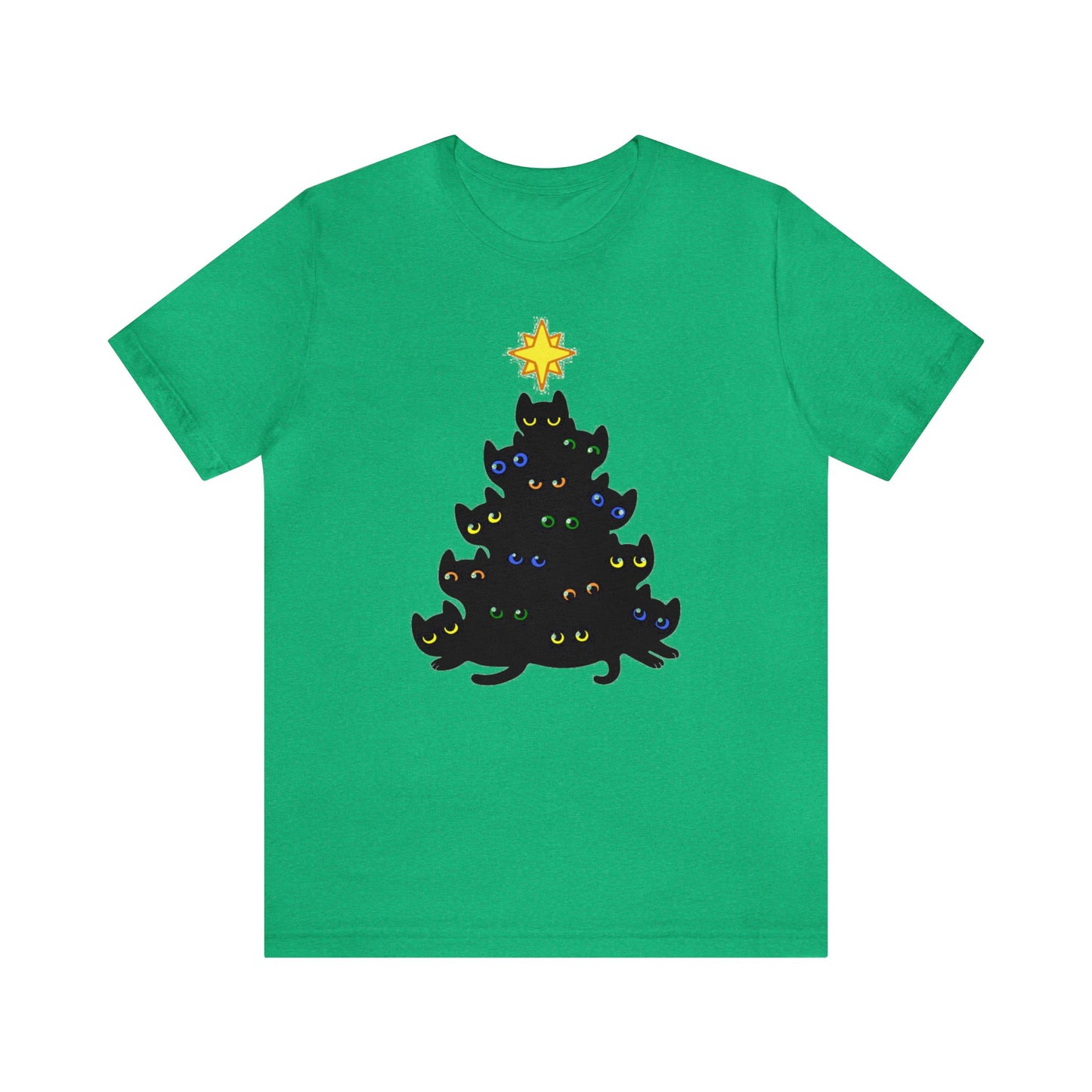 Cat Christmas Tree Shirt, Christmas Shirt, Xmas Shirt, Holiday Shirt, Merry Shirt, Festive Shirt, Merry Christmas Tee, Christmas Cat Shirt