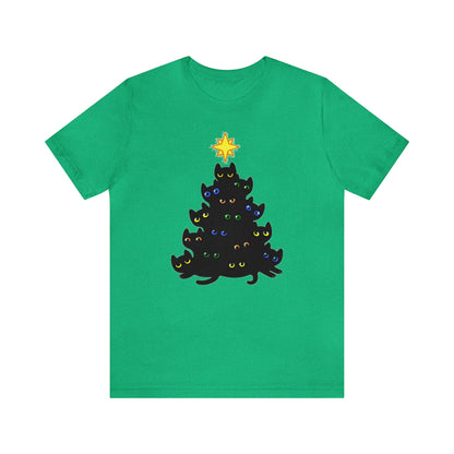 Cat Christmas Tree Shirt, Christmas Shirt, Xmas Shirt, Holiday Shirt, Merry Shirt, Festive Shirt, Merry Christmas Tee, Christmas Cat Shirt