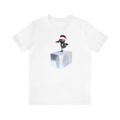 Robot Santa Skating on a Block of Ice Shirt, Christmas Shirt, Xmas Shirt, Holiday Shirt, Merry Shirt, Festive Shirt, Christmas Gift, WinterT