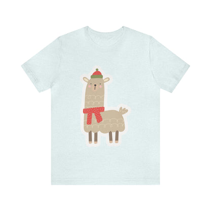 Llama Wearing a Scarf Shirt, Llama shirt, Llama Christmas Shirt, Xmas Shirt, Holiday Shirt, Merry Shirt, Festive Shirt, Merry Christmas T