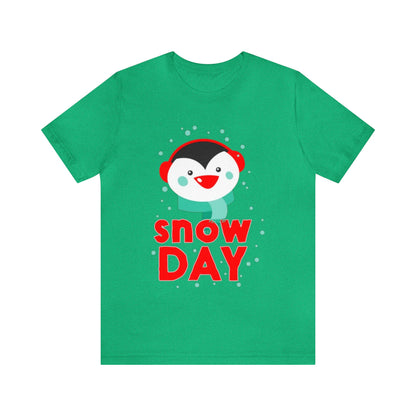 Snow Day Shirt, Penguin Shirt, No School Shirt, Christmas Shirt, Holiday Shirt, Merry Shirt, Festive Shirt, Christmas Gift, Winter Tee