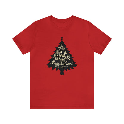 I Wish You A Merry Christmas And A Happy New Year Shirt, Christmas Tree Shirt, Christmas Shirt, Holiday Shirt, Merry Shirt, Festive Shirt