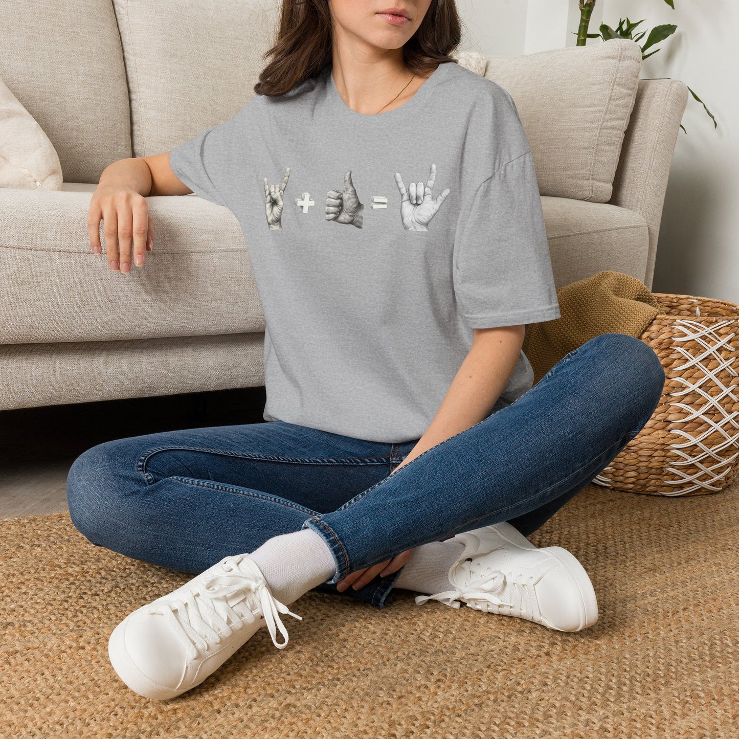God's Love Equation - ASL Love Equation T-Shirt — Hand Sign Language Graphic Tee