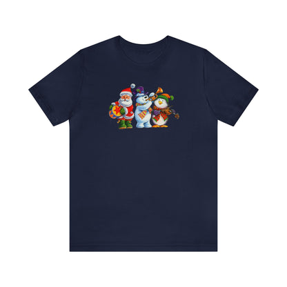 Santa, Frosty and Penguin Band Shirt, Santa Claus Shirt, Frosty Shirt, Penguin Shirt, Christmas Music Shirt, Xmas Shirt, Holiday Shirt