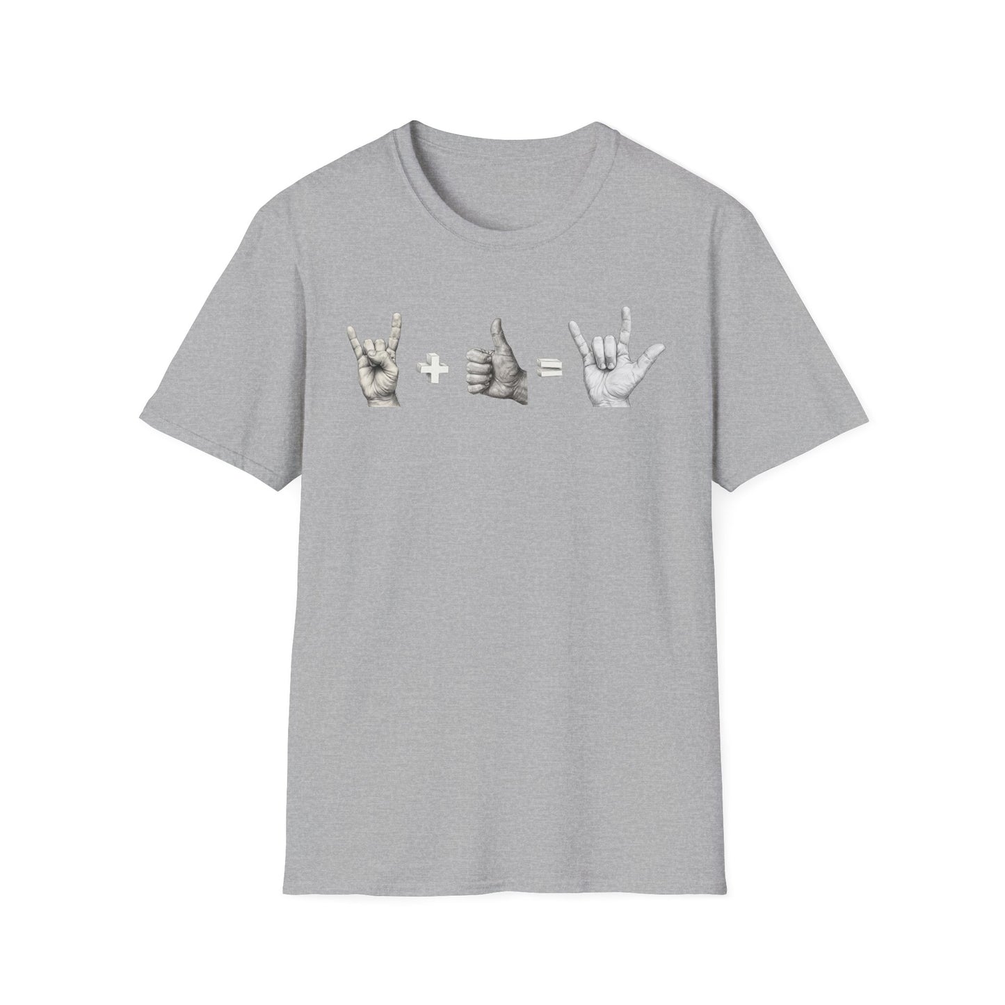 God's Love Equation - ASL Love Equation T-Shirt — Hand Sign Language Graphic Tee