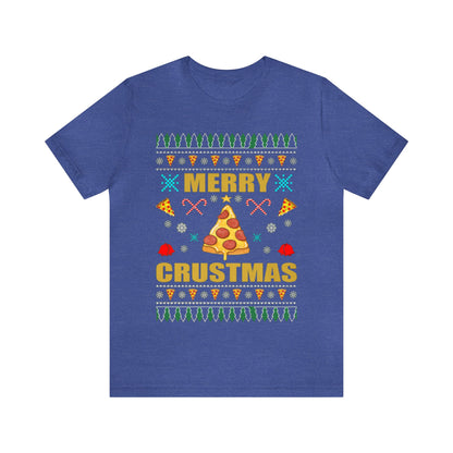 Merry Crustmas Ugly Christmas Sweater, Funny Christmas Sweater, Holiday Sweater, Pizza Christmas Shirt, Pizza Shirt, Pizza Lover, Xmas Shirt