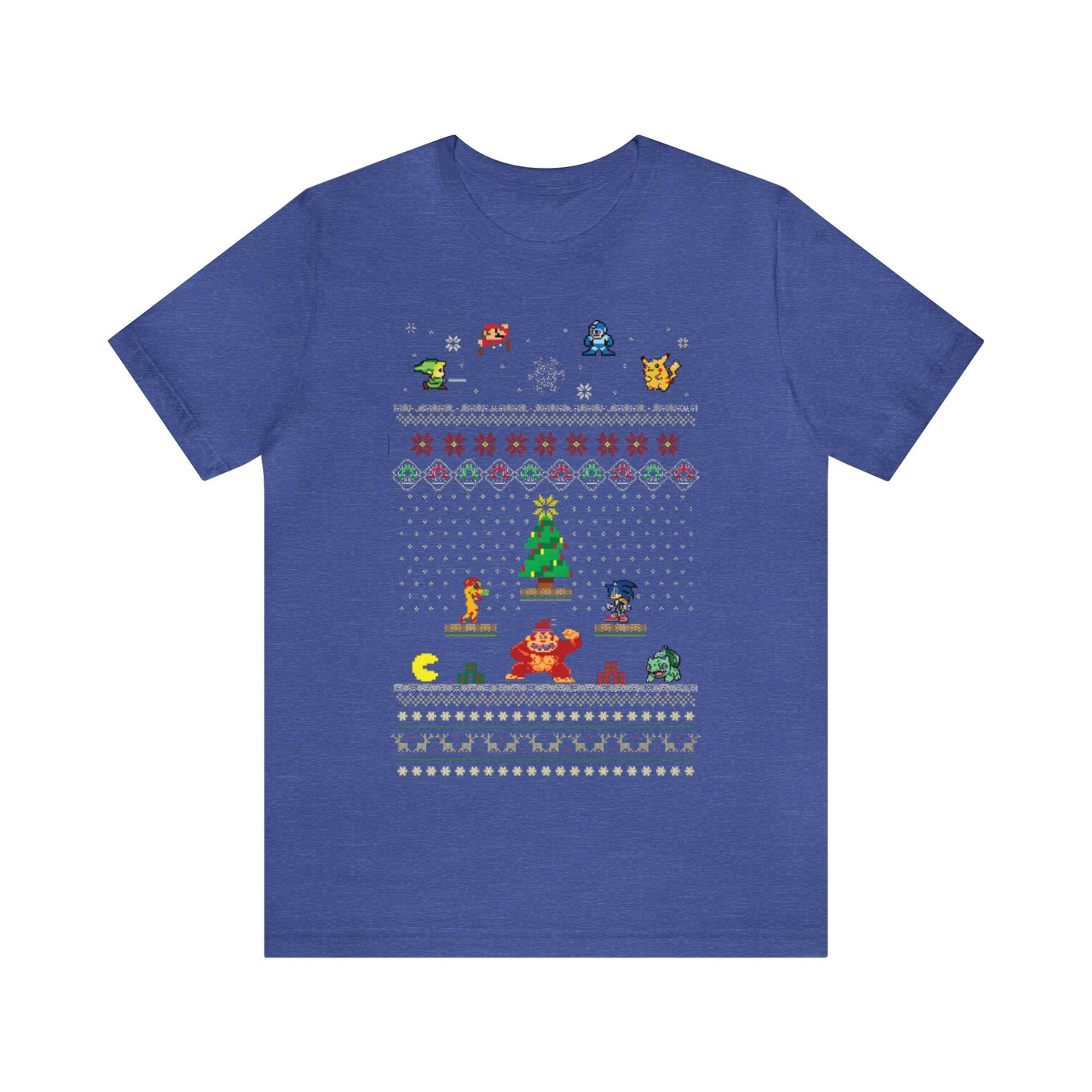 NES Video Game Characters Ugly Christmas Sweater, Video Game Shirt, Gamer Shirt, 8-Bit, Holiday, Funny Christmas, Funny Gift, Mario Shirt