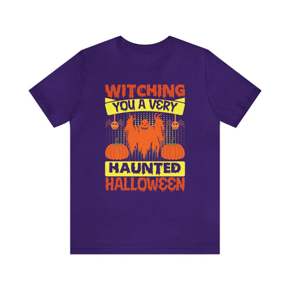 Witching You A Very Haunted Halloween Shirt, Halloween Shirt, Halloween Ghost Shirt, Halloween Costume Shirt, Spooky Shirt, Halloween Lover