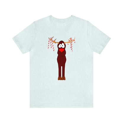 Rudolph Shirt, Reindeer shirt, Christmas Shirt, Xmas Shirt, Holiday Shirt, Merry Shirt, Festive Shirt, Merry Christmas Tee, Christmas Gift