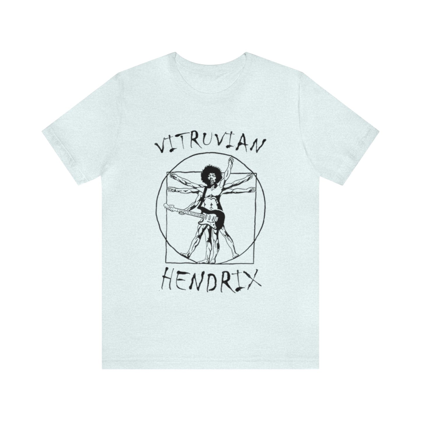 Vitruvian Hendrix Shirt, Jimi Hendrix Merch, Hendrix Shirt, Band of Gypsies Shirt, Guitar Lover Shirt, Music Lover Shirt, Classic Rock Shirt