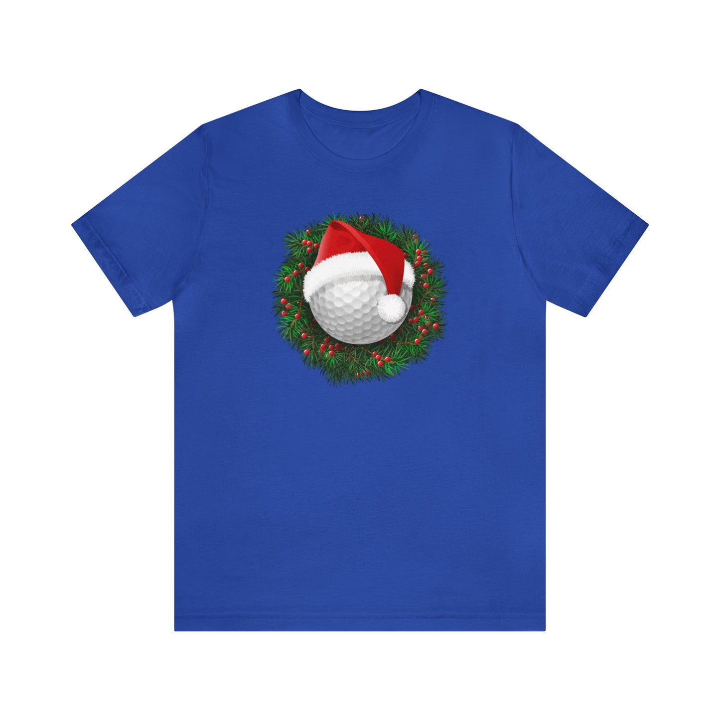 Santa Golf Ball Shirt, Christmas Wreath Shirt, Xmas Shirt, Holiday Shirt, Merry Shirt, Festive Shirt, Merry Christmas Tee, Christmas Gift