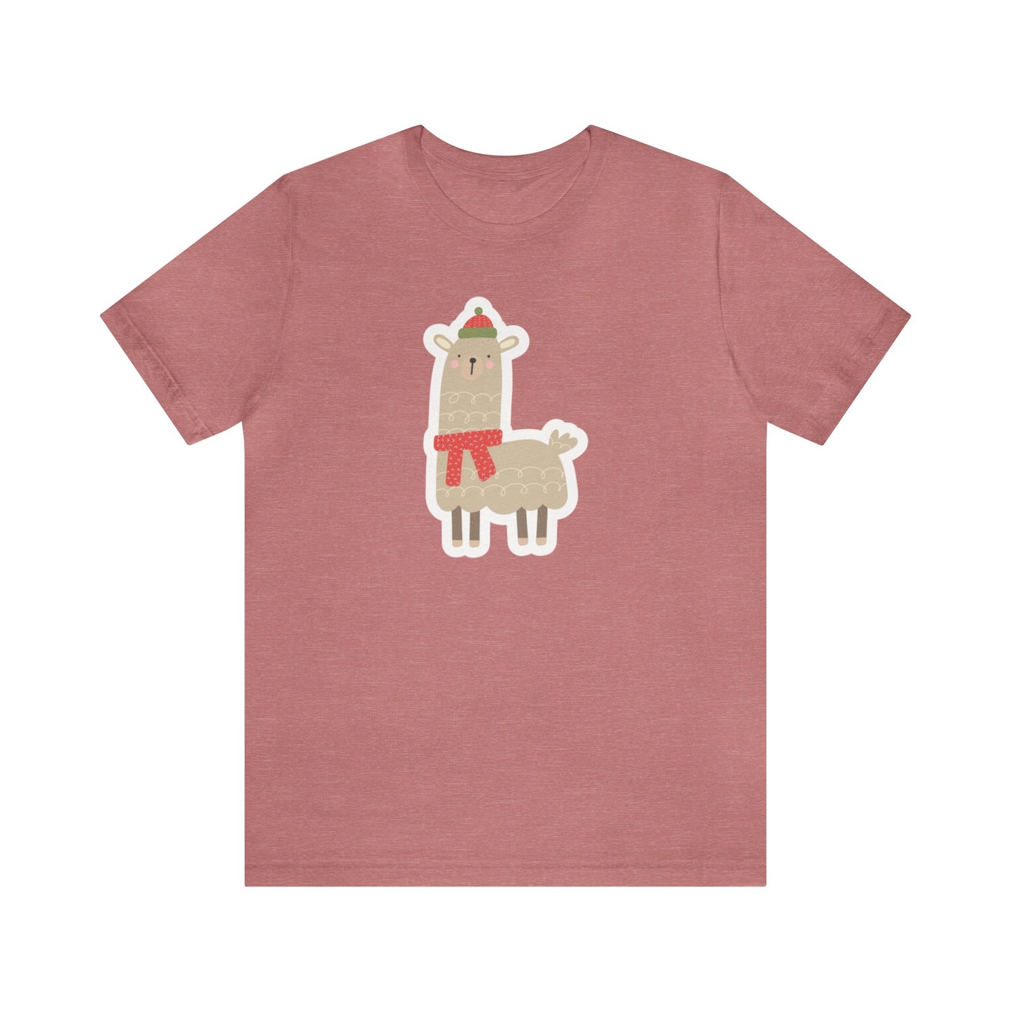 Llama Wearing a Scarf Shirt, Llama shirt, Llama Christmas Shirt, Xmas Shirt, Holiday Shirt, Merry Shirt, Festive Shirt, Merry Christmas T