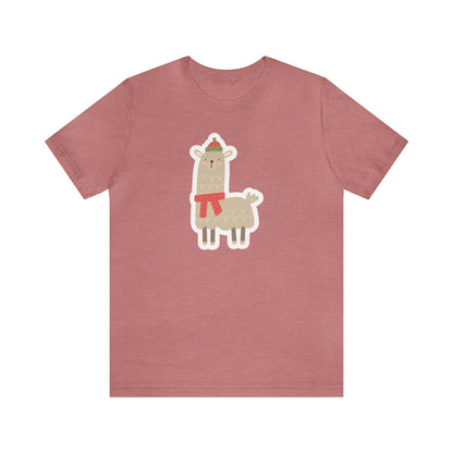 Llama Wearing a Scarf Shirt, Llama shirt, Llama Christmas Shirt, Xmas Shirt, Holiday Shirt, Merry Shirt, Festive Shirt, Merry Christmas T