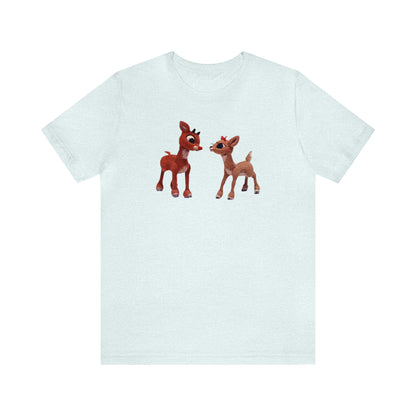 Rudolph and Clarice Shirt, Reindeer Shirt, Christmas Shirt, Xmas Shirt, Holiday Shirt, Merry Shirt, Festive Shirt, Merry Christmas Tee