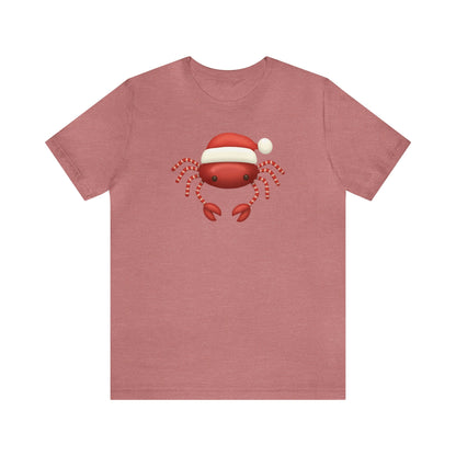 Crab Santa Shirt, Santa Claus Shirt, Christmas Shirt, Xmas Shirt, Holiday Shirt, Merry Shirt, Festive Shirt, Merry Christmas Tee, Crab Lover