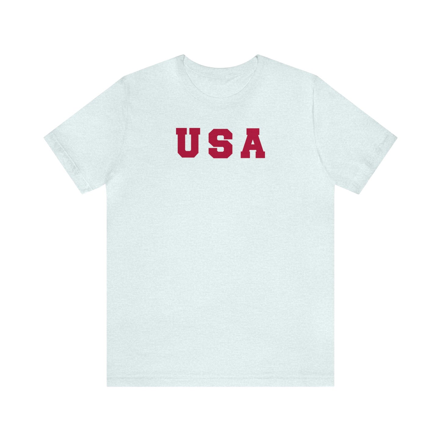 USA Red Shirt, 4th of July Shirt, Patriotic Shirt, Freedom Shirt, United States Shirt, American Flag Shirt, Red USA Letter, America Shirt