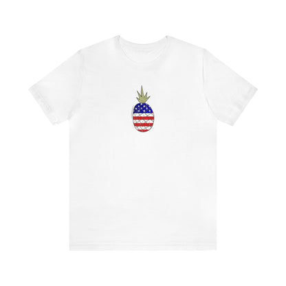 American Flag Pineapple Shirt, Red, White and Blue, 4th of July Shirt, Patriotic Shirt, Pineapple Shirt, Freedom Shirt, United States Shirt