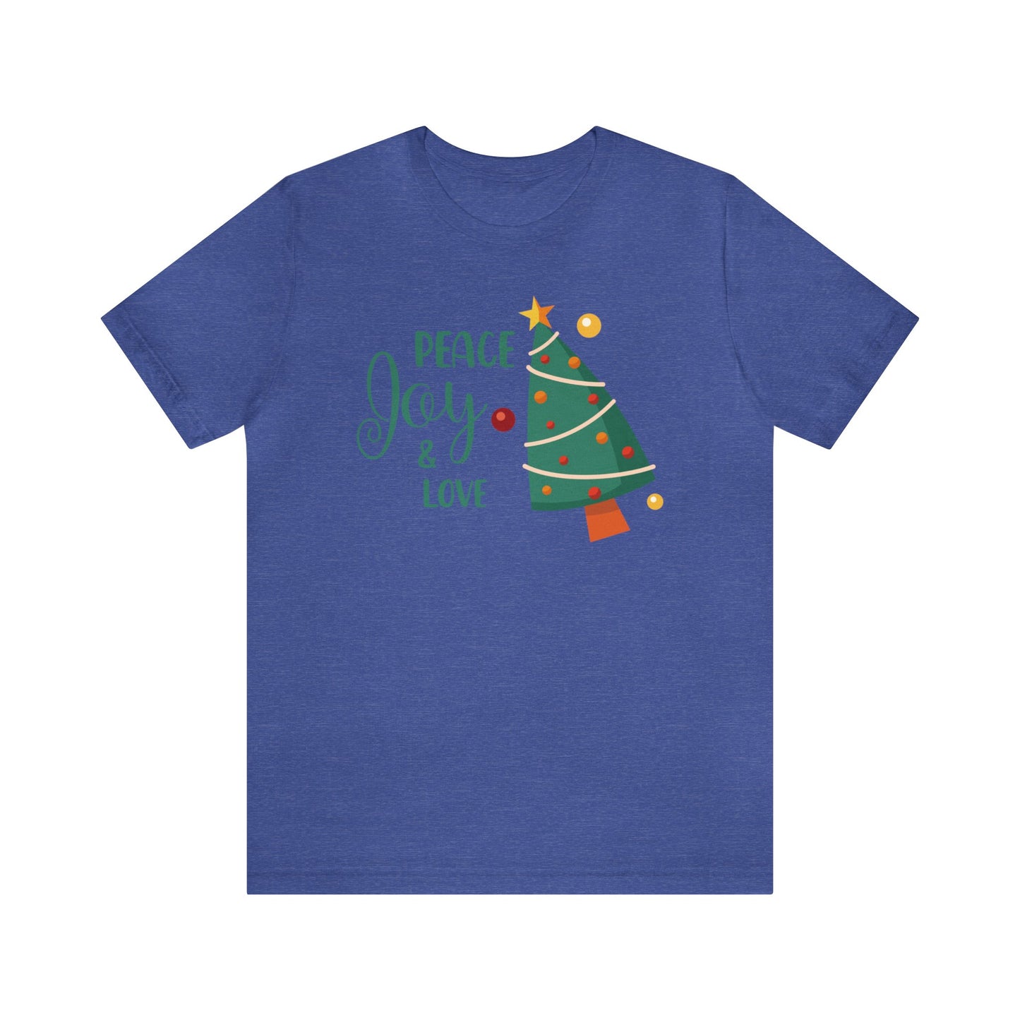 Peace Joy & Love Christmas Tree Shirt, Christmas Shirt, Xmas Shirt, Holiday Shirt, Merry Shirt, Festive Shirt, Merry Christmas Tee, Holiday