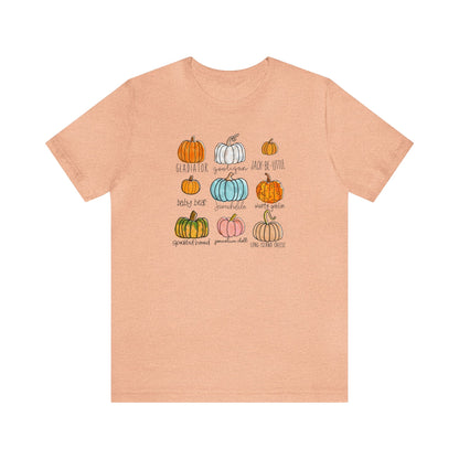 Pumpkin Variety Shirt, Fall Pumpkin Shirt, Cute Fall Shirt, Thanksgiving Shirt, Shirt For Women, Teacher Fall Shirt, Autumn Shirt, Fall Tee