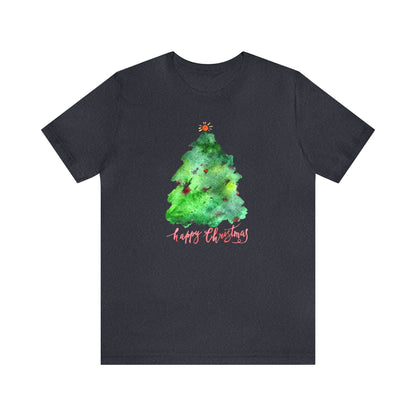Happy Christmas Tree Shirt, Christmas Shirt, Xmas Shirt, Holiday Shirt, Merry Shirt, Festive Shirt, Merry Christmas Tee, Christmas Gift